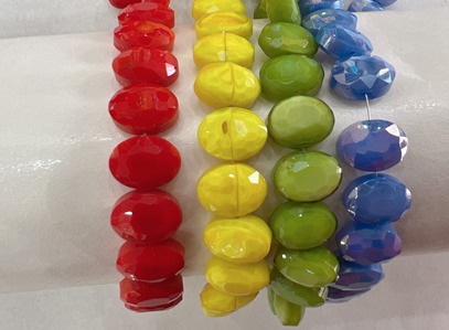 oval glass beads