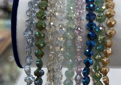 antique shape glass beads